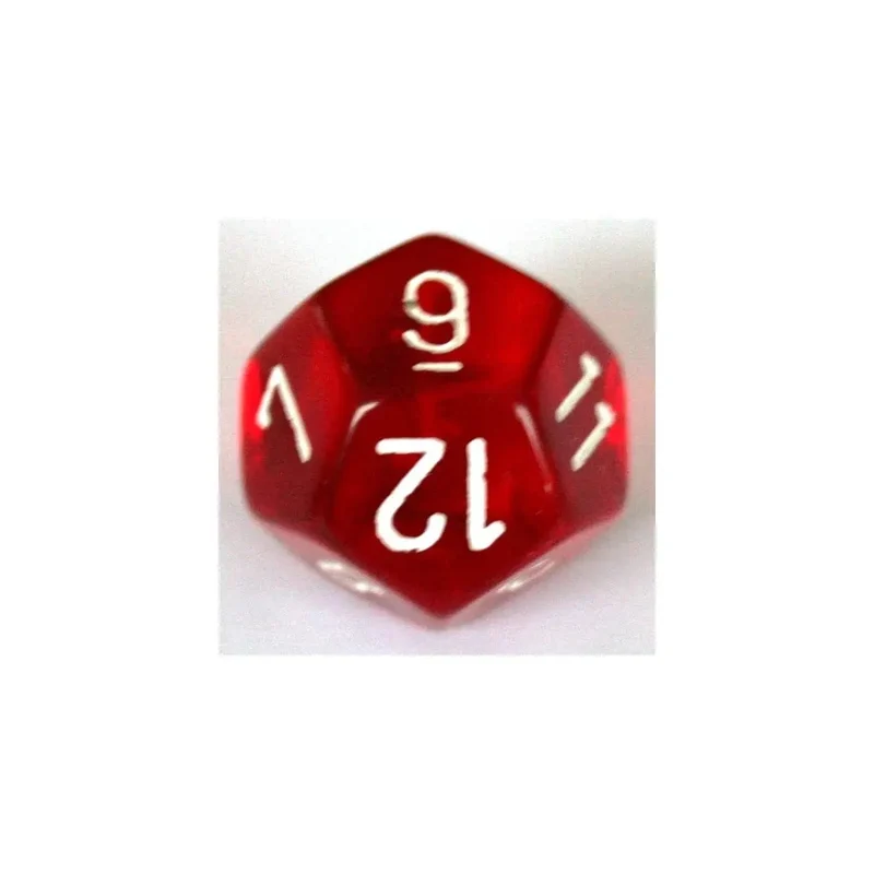Chessex Translucent Red W12