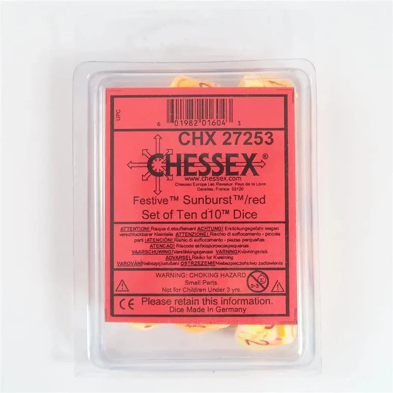 Chessex Sunburst 10 x W10 Set