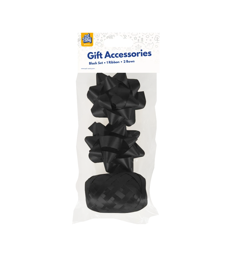 Schwarzes Geschenkverpackungsset 3 Stück