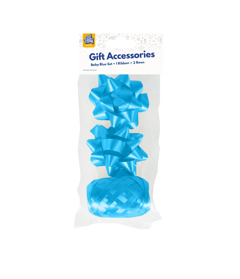 Hellblaues Geschenkverpackungsset 3 Stück