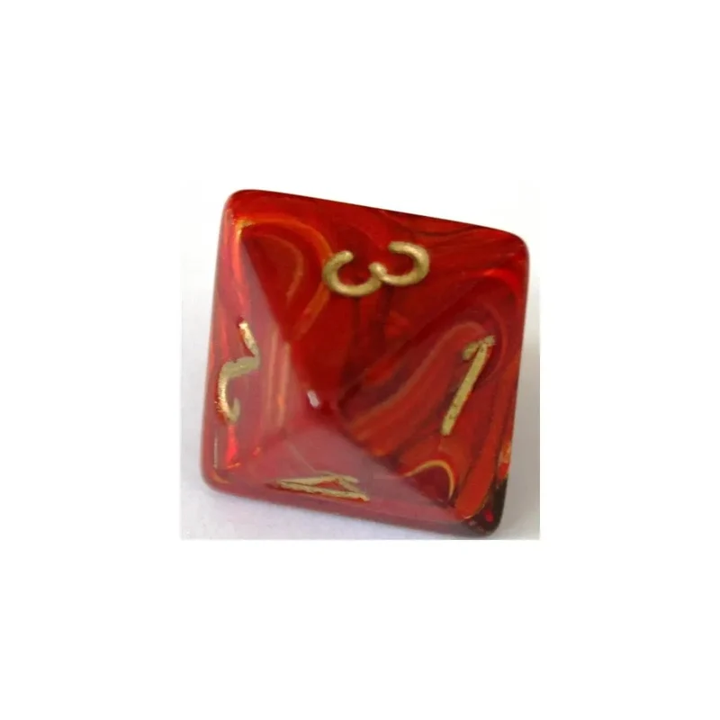 Chessex Scarab Scarlet/Gold W8