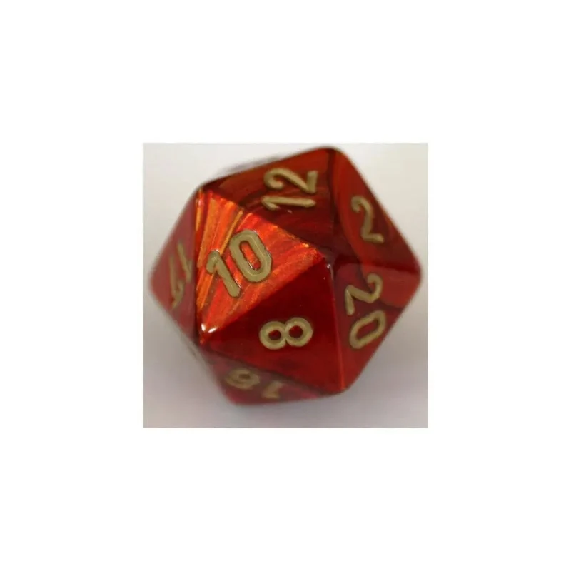 Chessex Scarab Scarlet/Gold W20