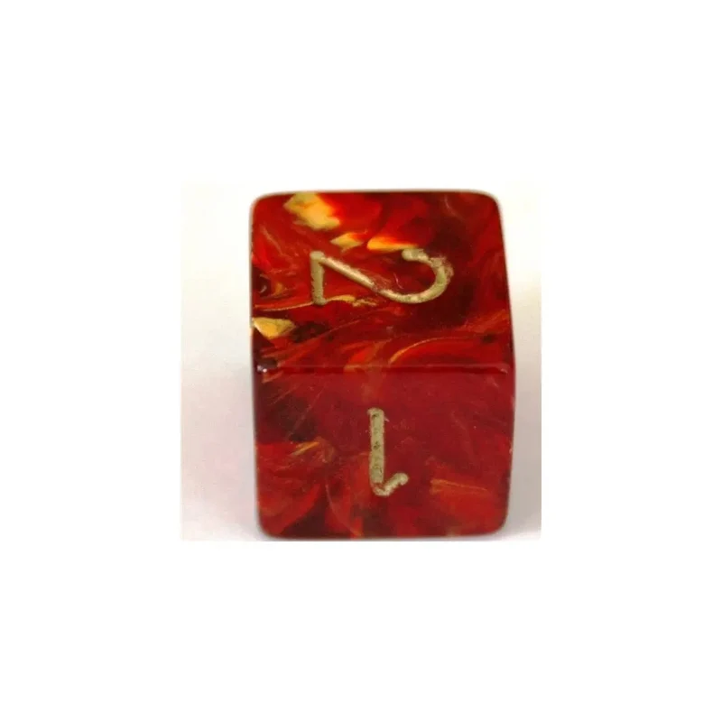 Chessex Scarab Scarlet/Gold W6