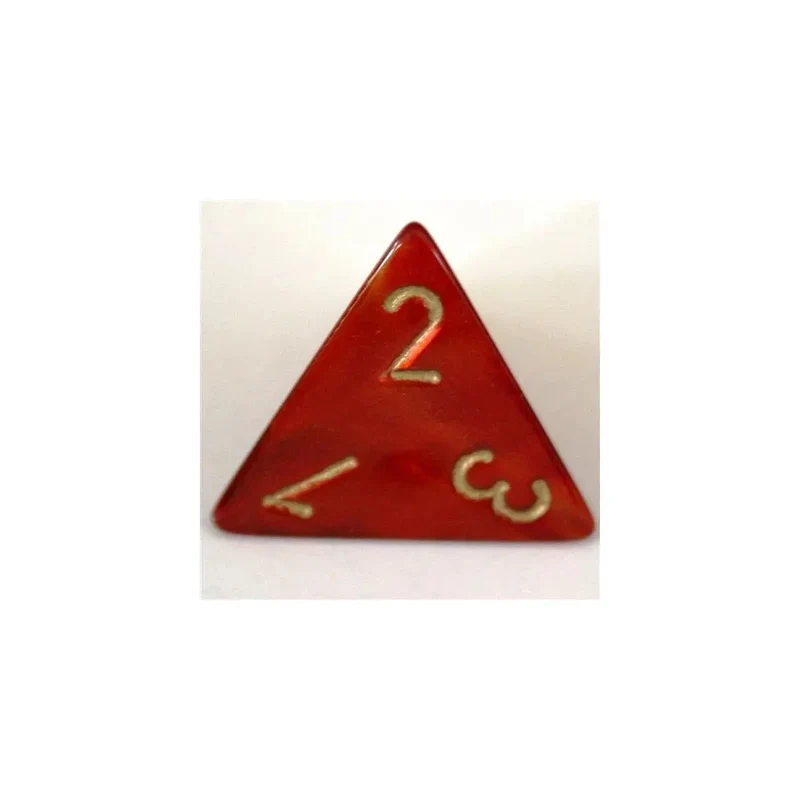 Chessex Scarab Scarlet/Gold W4