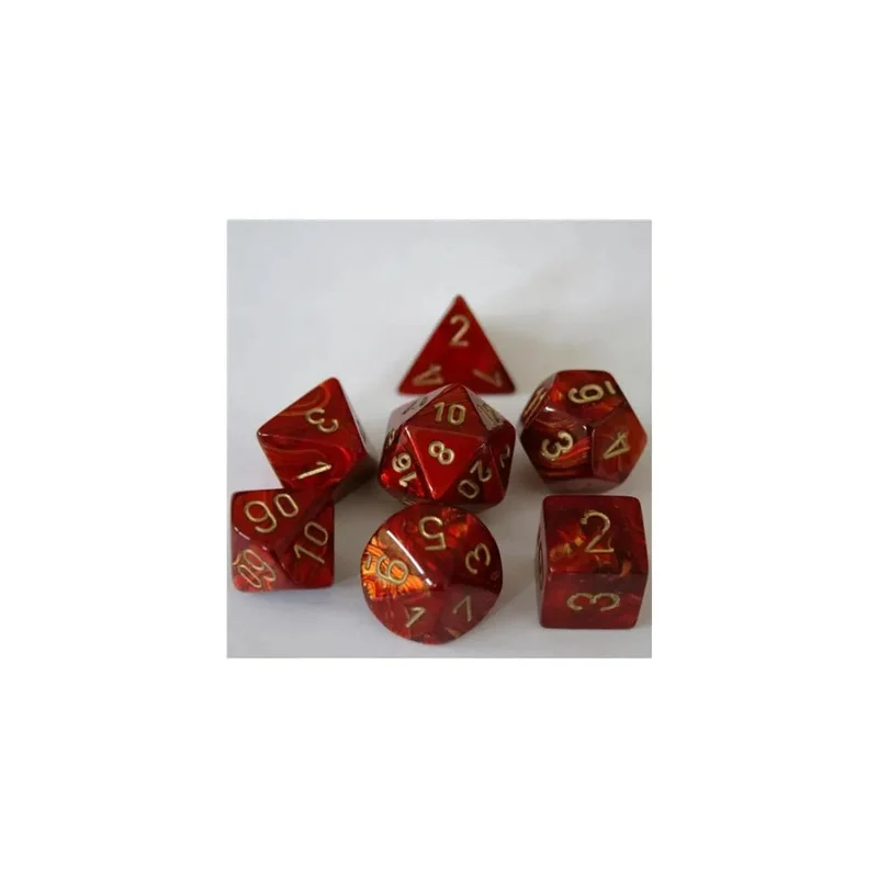 Chessex Scarab Scarlet/Gold Set