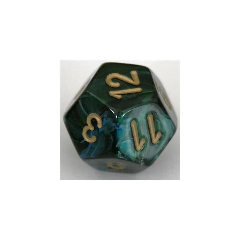 Chessex Scarab Jade/Gold W12