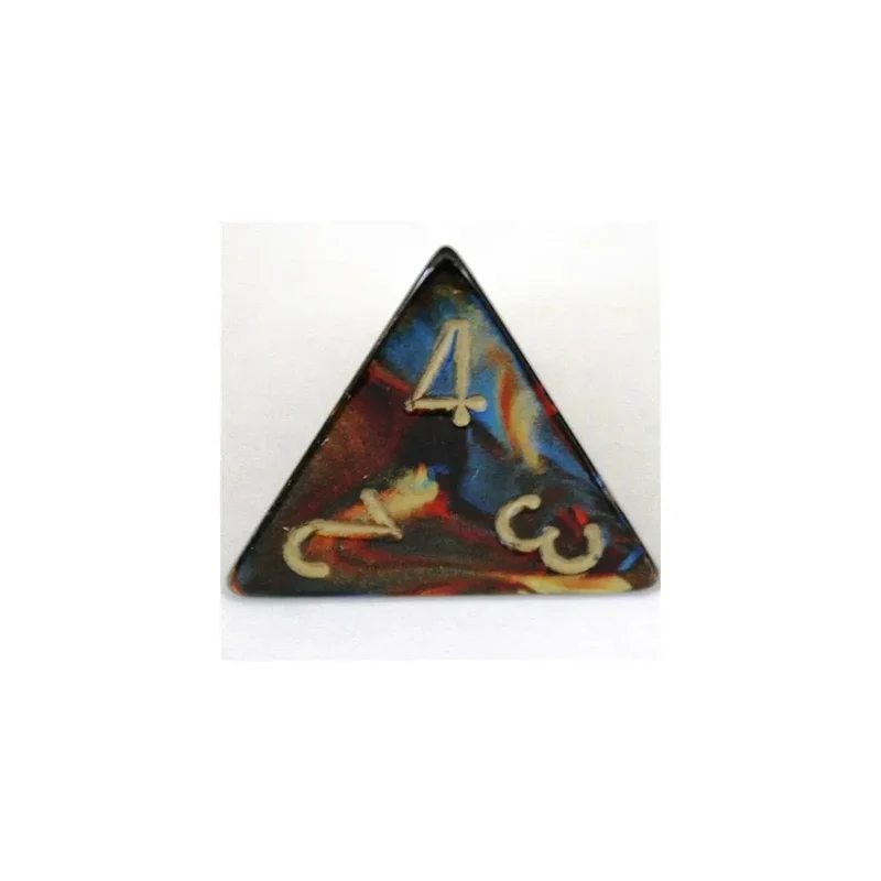 Chessex Scarab Blue-Blood/Gold W4