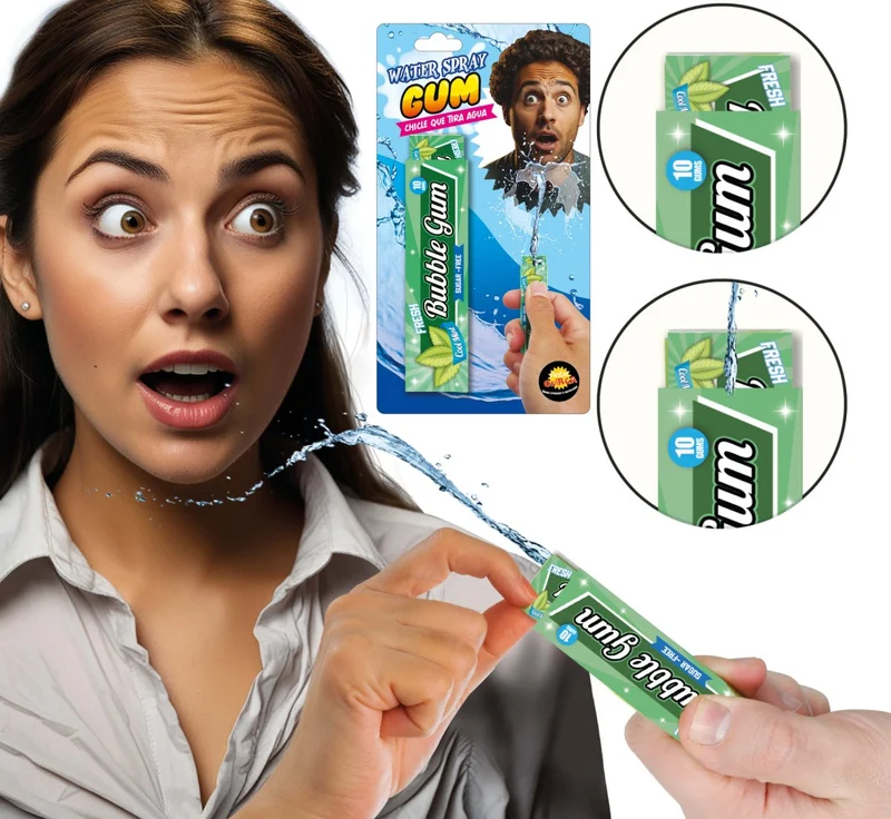 Kaugummi Fopartikel Wasser Sprühen