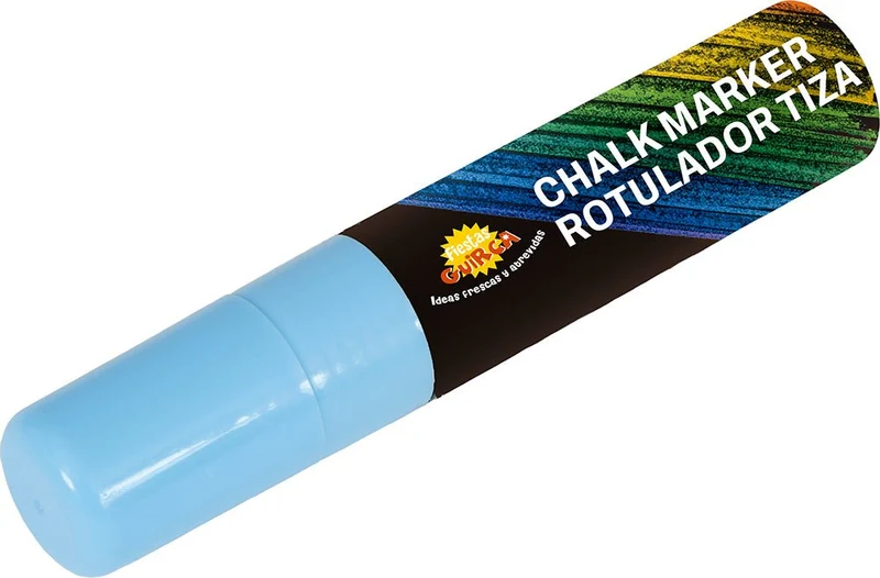 Hellblauer Kreidemarker