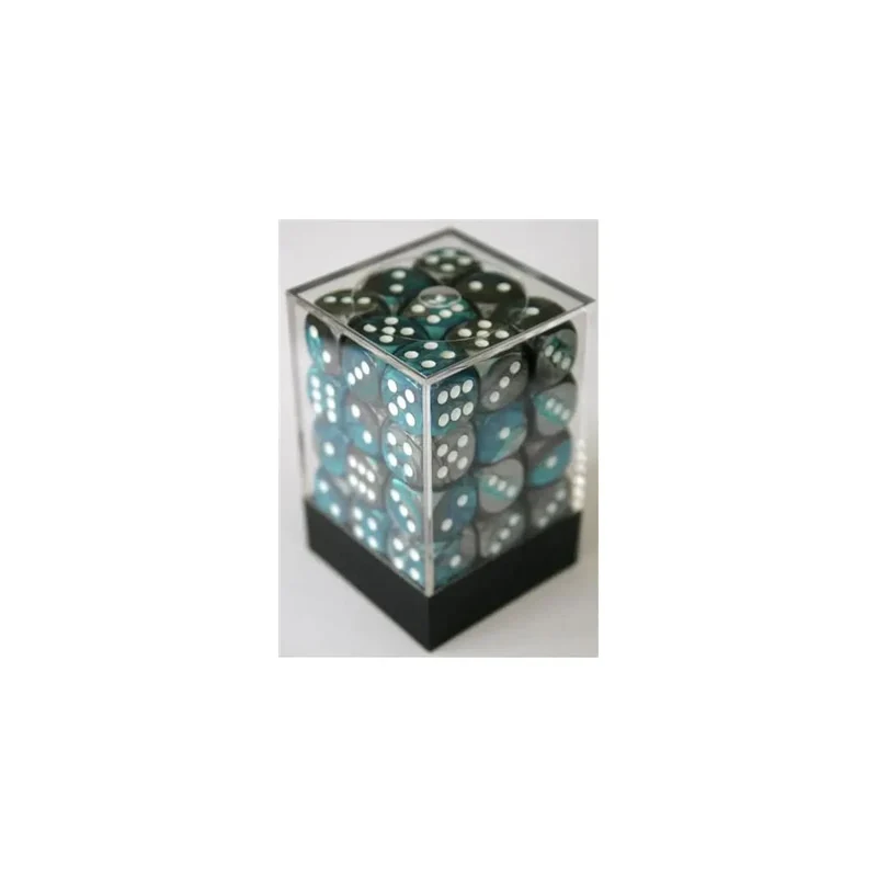 Chessex Gemini Steel-Teal W6 12mm Set