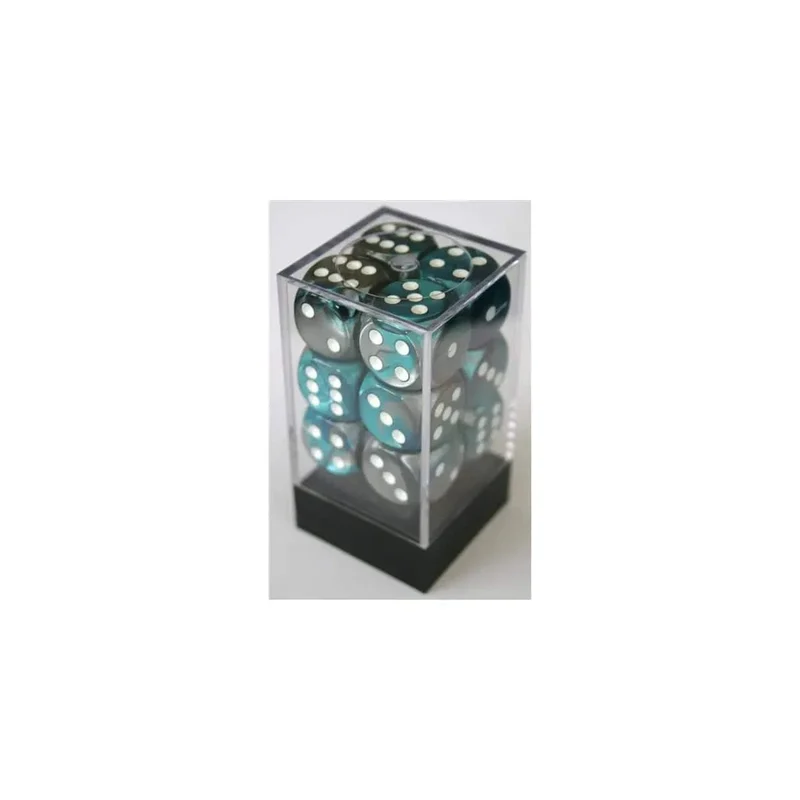 Chessex Gemini Steel-Teal W6 16mm Set
