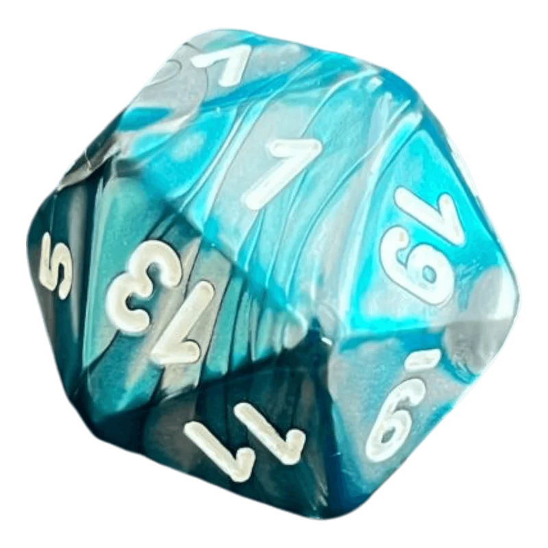 Chessex Gemini Steel-Teal W20