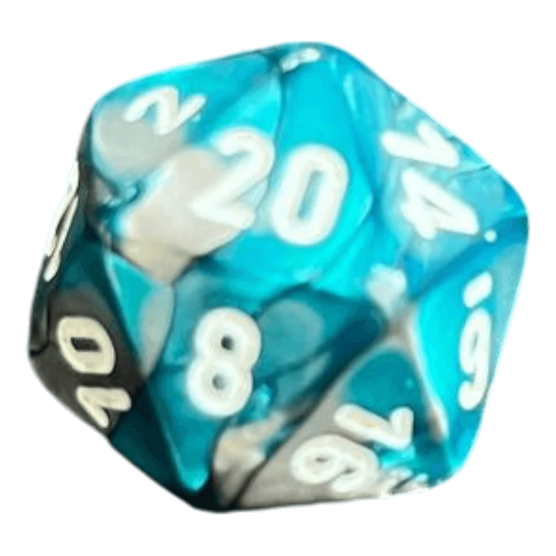Chessex Gemini Steel-Teal W20