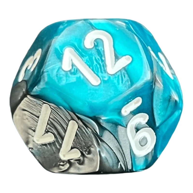 Chessex Gemini Steel-Teal W12
