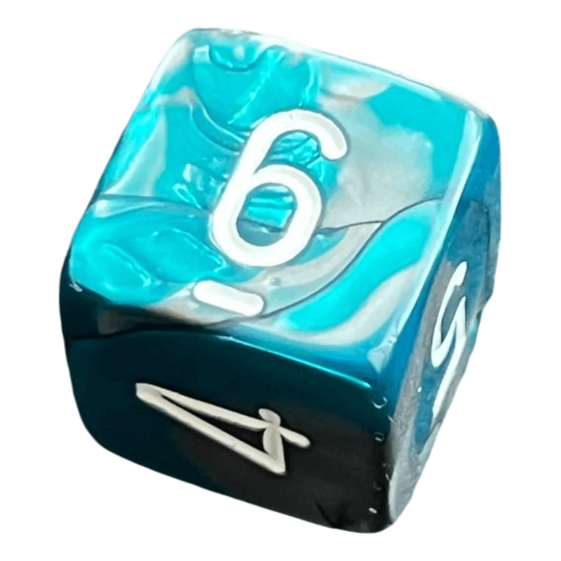 Chessex Gemini Steel-Teal W6