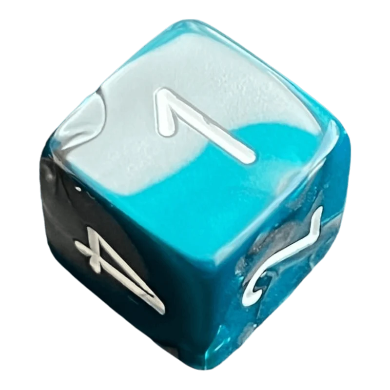 Chessex Gemini Steel-Teal W6