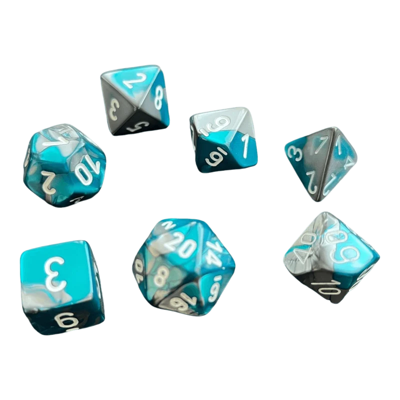 Chessex Gemini Steel-Teal Set