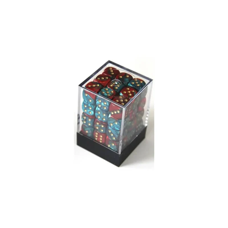 Chessex Gemini Red-Teal W6 12mm Set