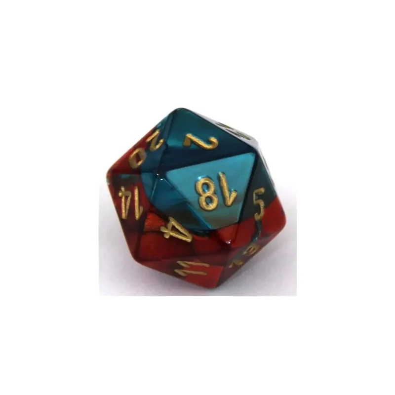 Chessex Gemini Red-Teal W20