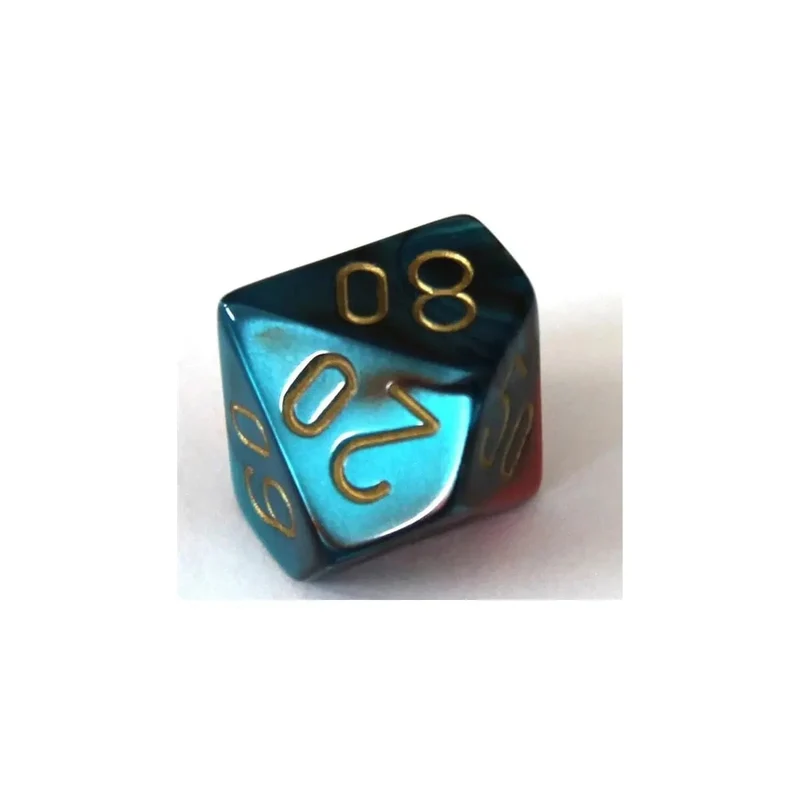 Chessex Gemini Red-Teal W10-0