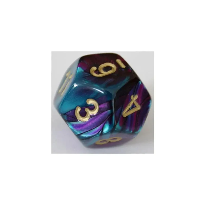 Chessex Gemini Purple-Teal W12