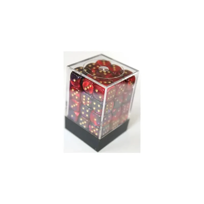 Chessex Gemini Purple-Red W6 12mm Set
