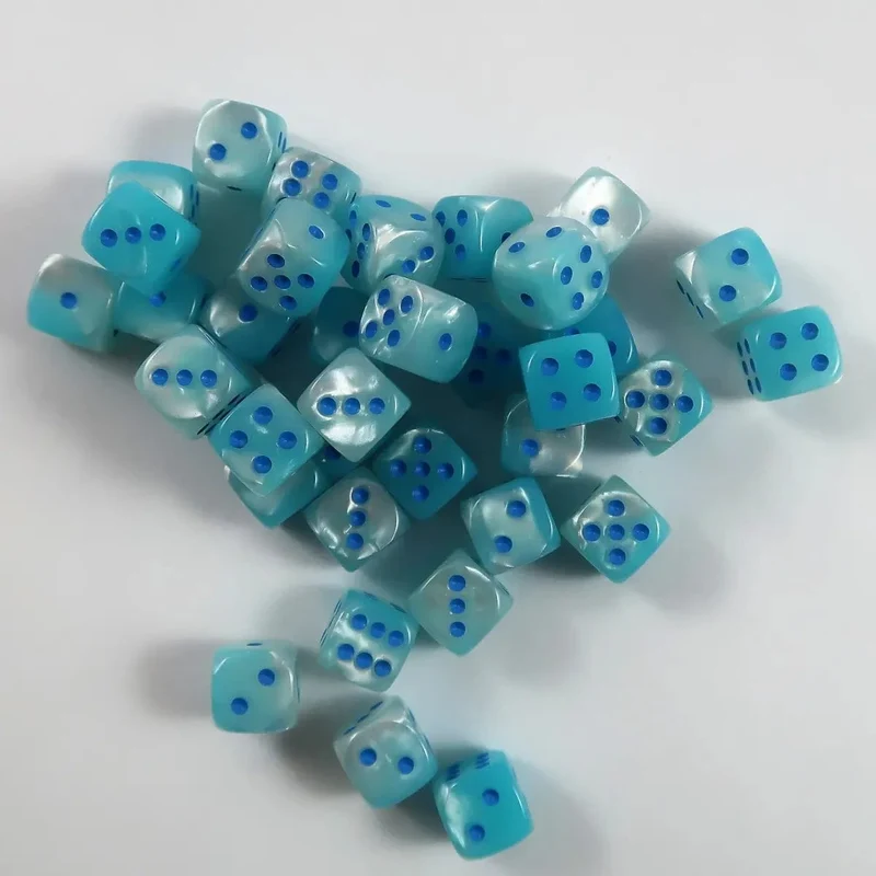 Chessex Gemini pearl turqouise-white 12mm Set
