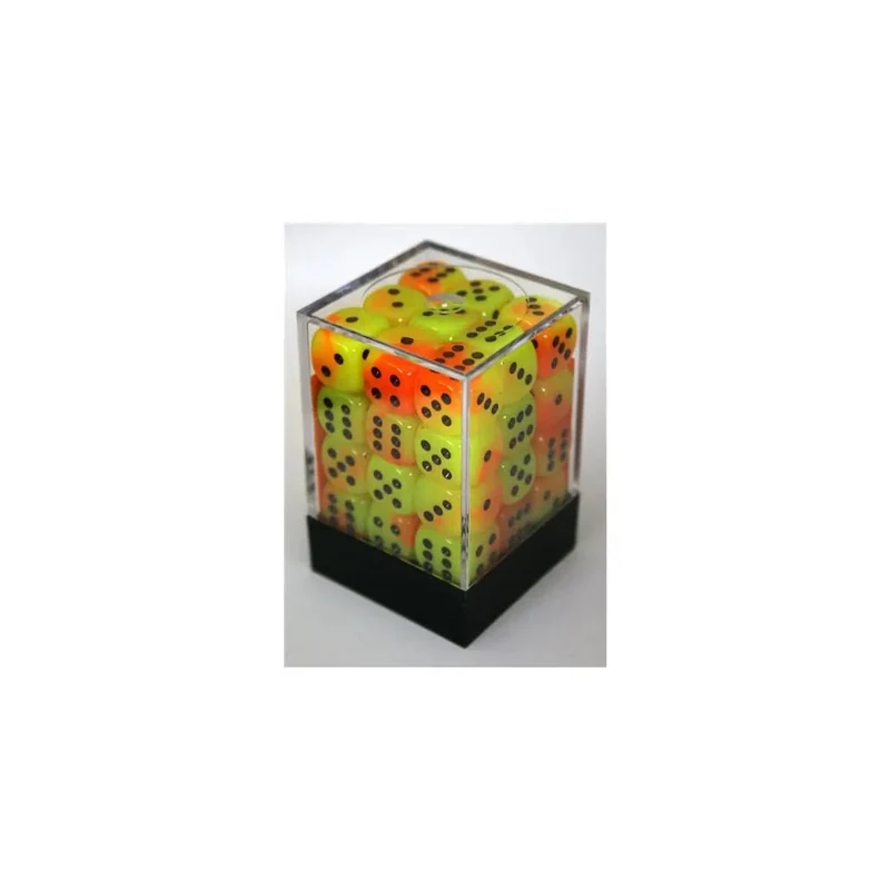 Chessex Gemini Orange-Yellow W6 12mm Set