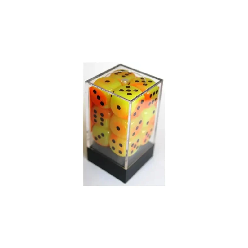 Chessex Gemini Orange-Yellow W6 16mm Set