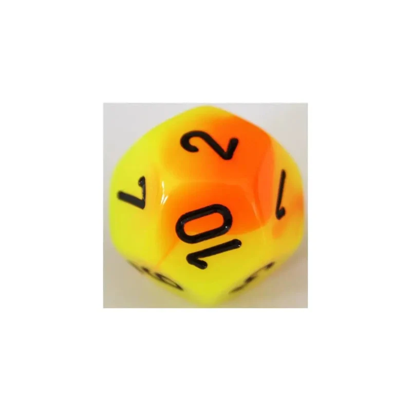 Chessex Gemini Orange-Yellow W12
