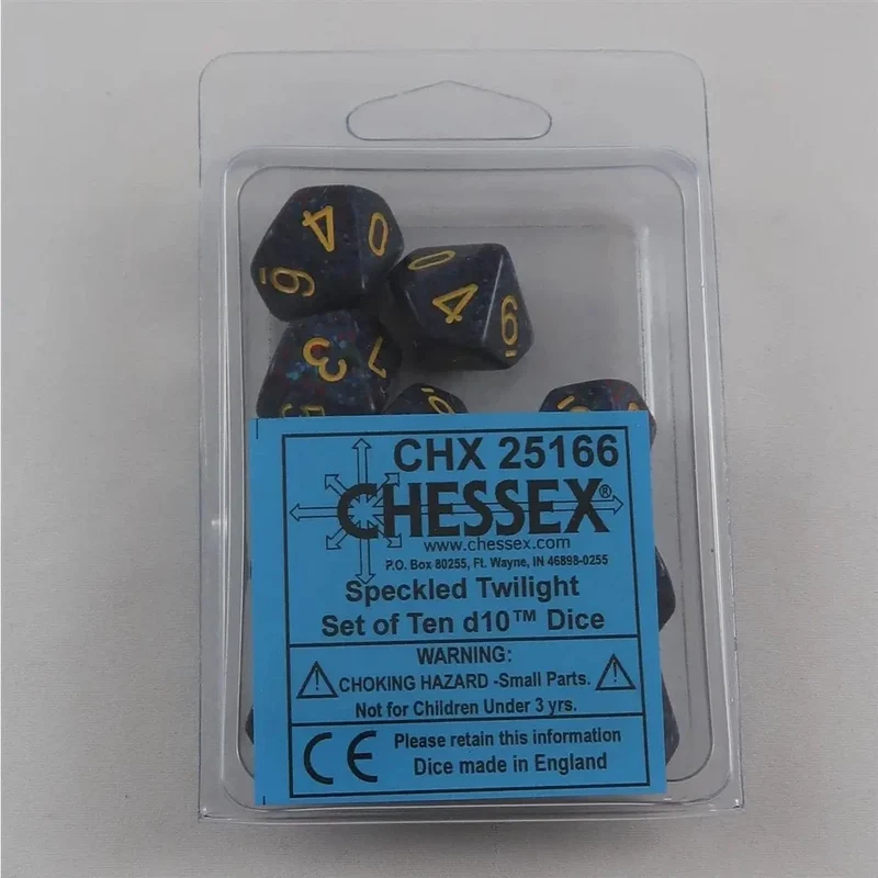 Chessex Speckled Twilight 10 x W10 Set