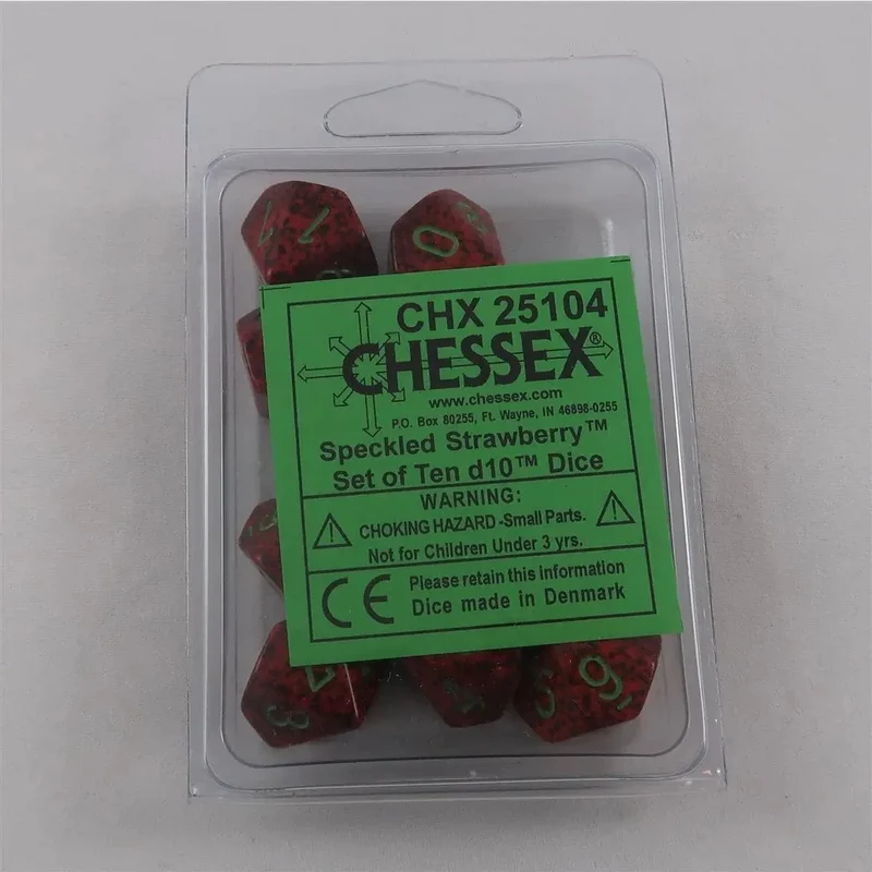Chessex Speckled Strawberry 10 x W10 Set