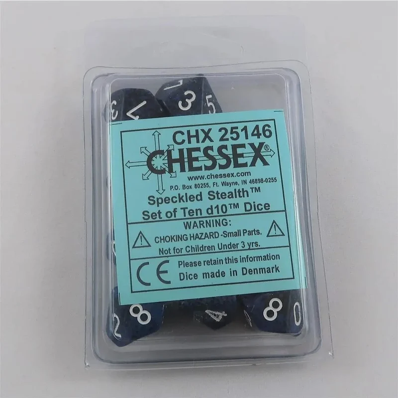 Chessex Speckled Stealth 10 x W10 Set