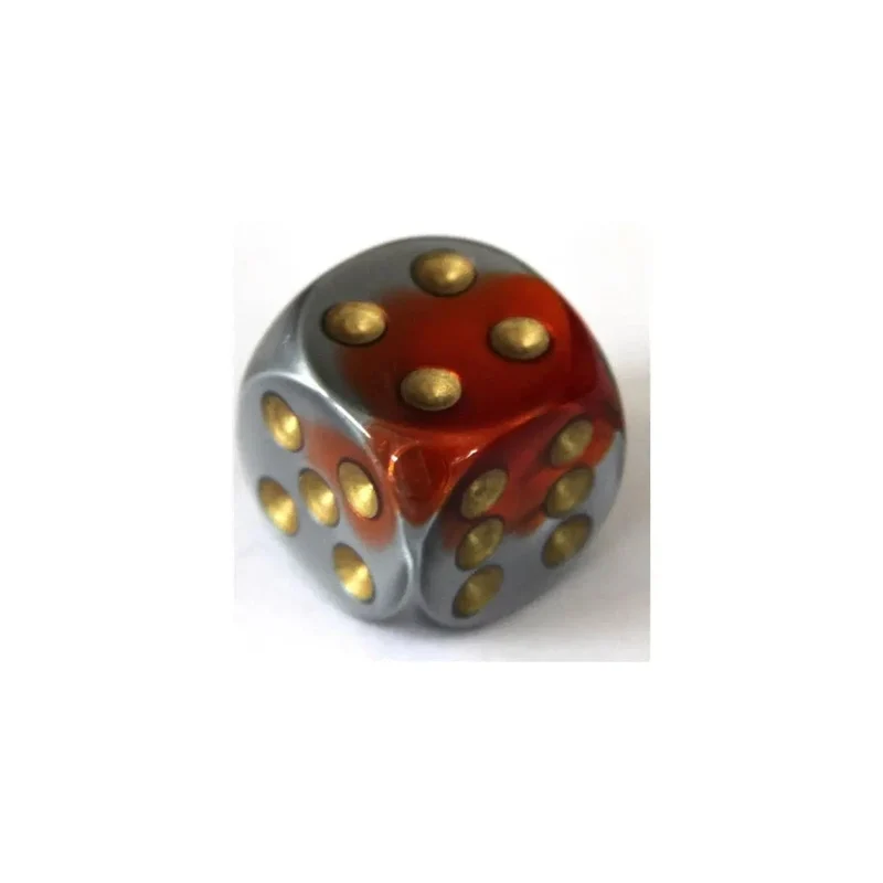 Chessex Gemini Orange-Steel W6 16mm