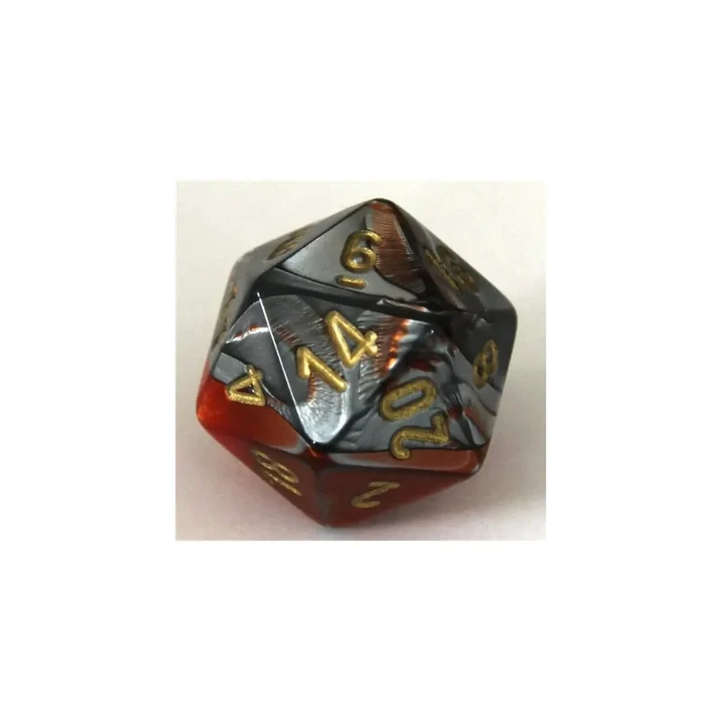 Chessex Gemini Orange-Steel W20
