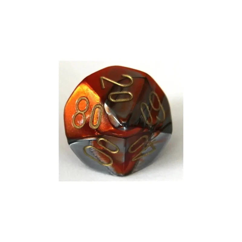 Chessex Gemini Orange-Steel W10-0