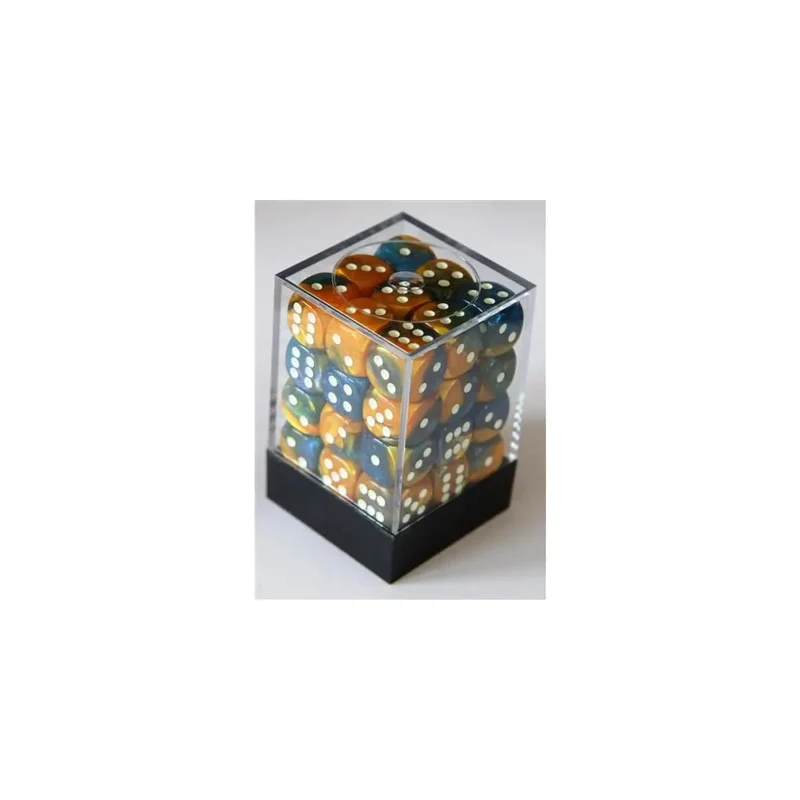 Chessex Gemini Masquerade-Yellow W6 12mm Set
