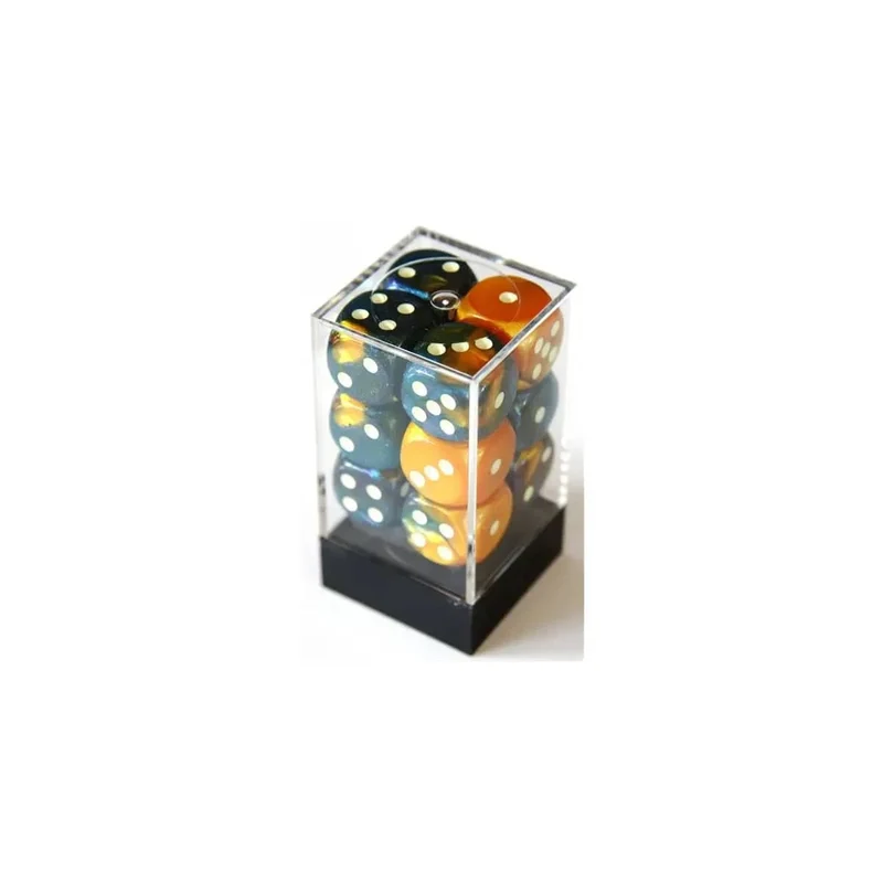 Chessex Gemini Masquerade-Yellow W6 16mm Set