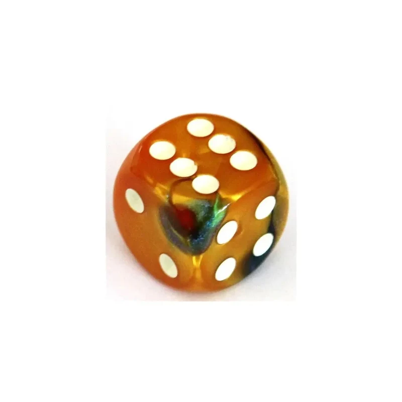 Chessex Gemini Masquerade-Yellow W6 12mm