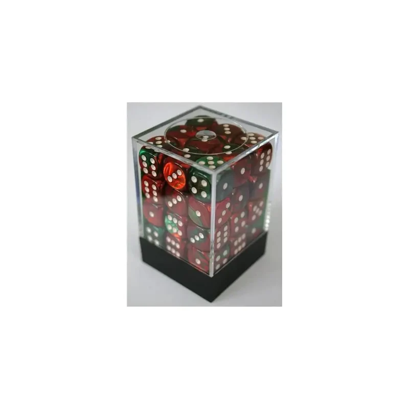 Chessex Gemini Green-Red W6 12mm Set