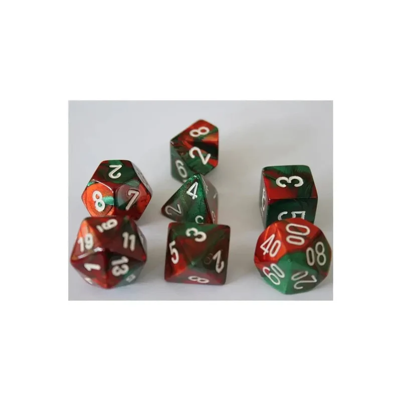 Chessex Gemini Green-Red Set