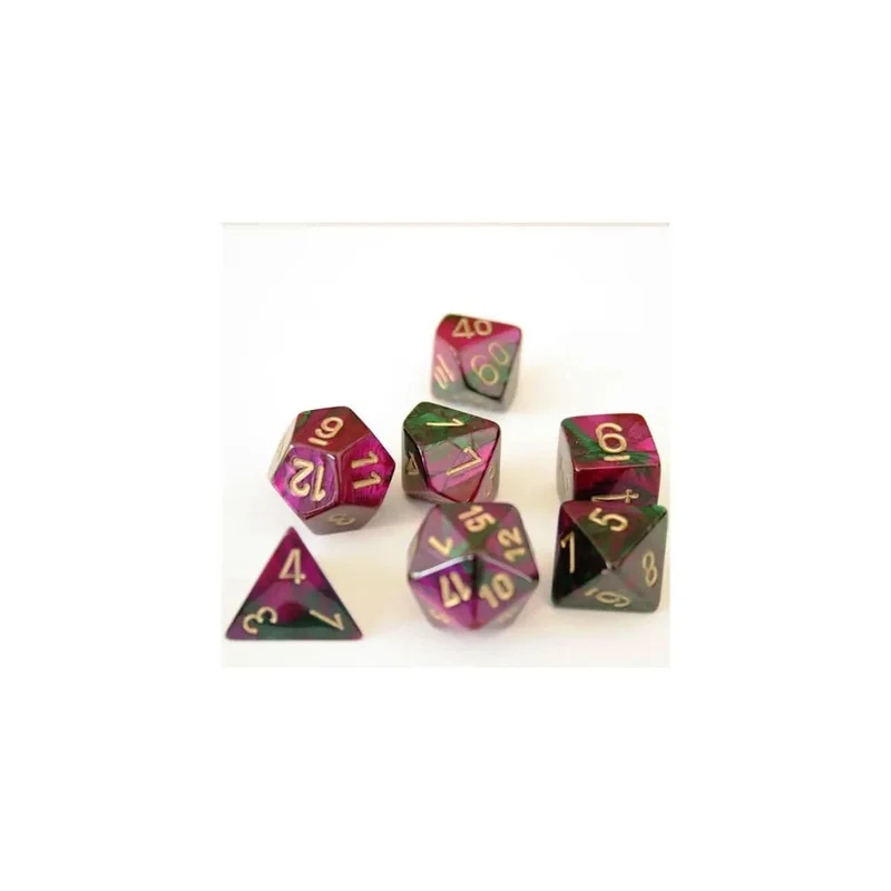 Chessex Gemini Green-Purple Set