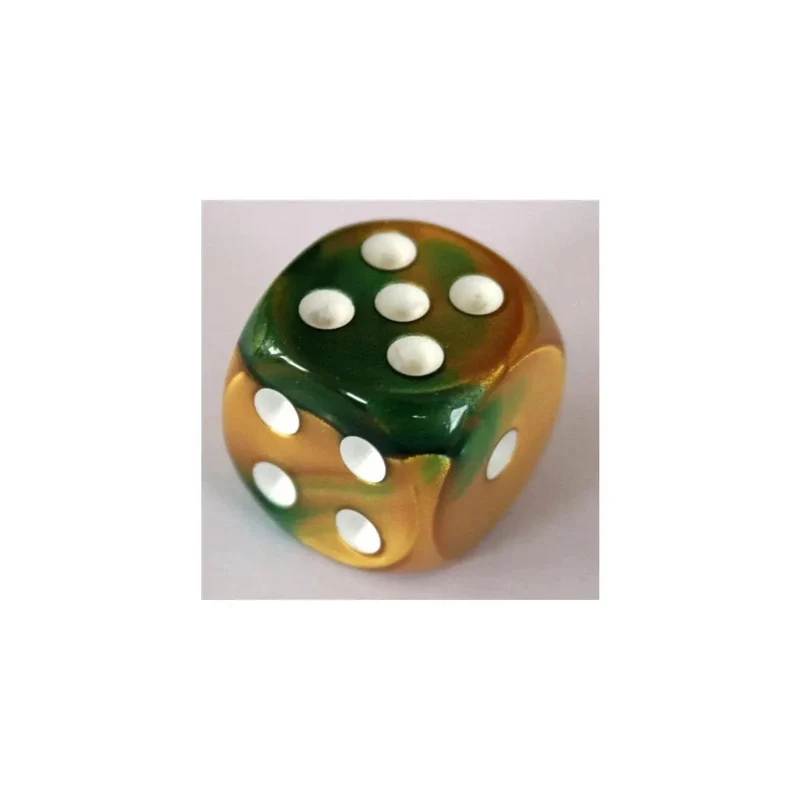 Chessex Gemini Gold-Green W6 12mm