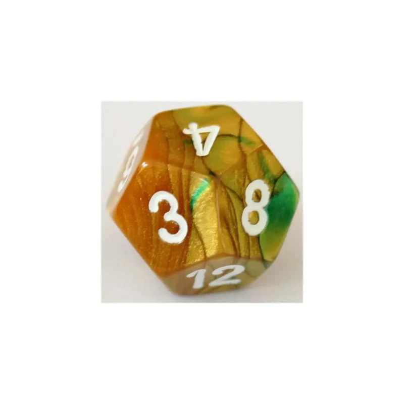 Chessex Gemini Gold-Green W12
