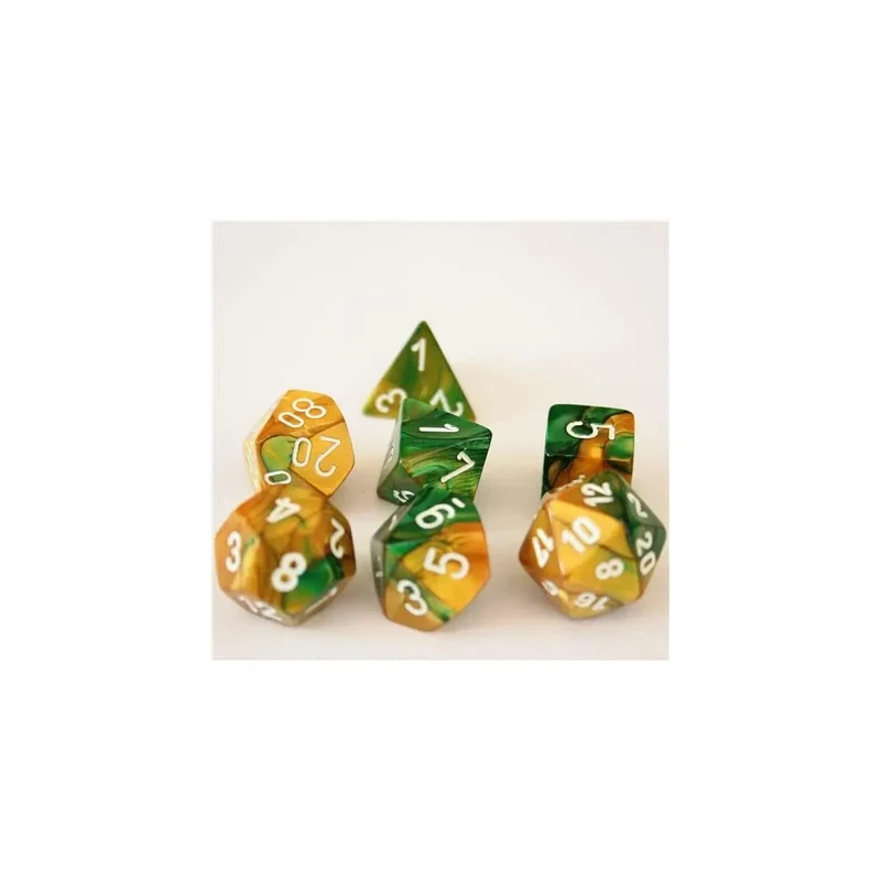 Chessex Gemini Gold-Green Set