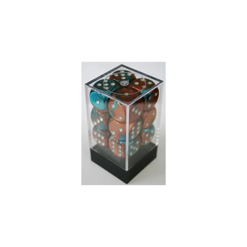Chessex Gemini Copper-Teal W6 16mm Set