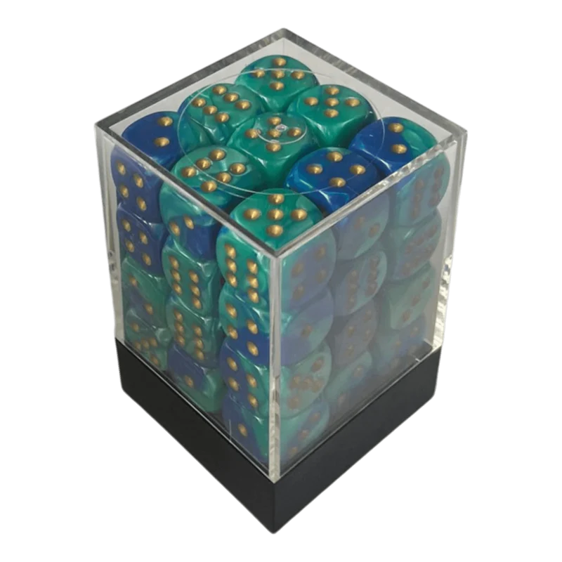 Chessex Gemini Blue-Teal W6 12mm Set