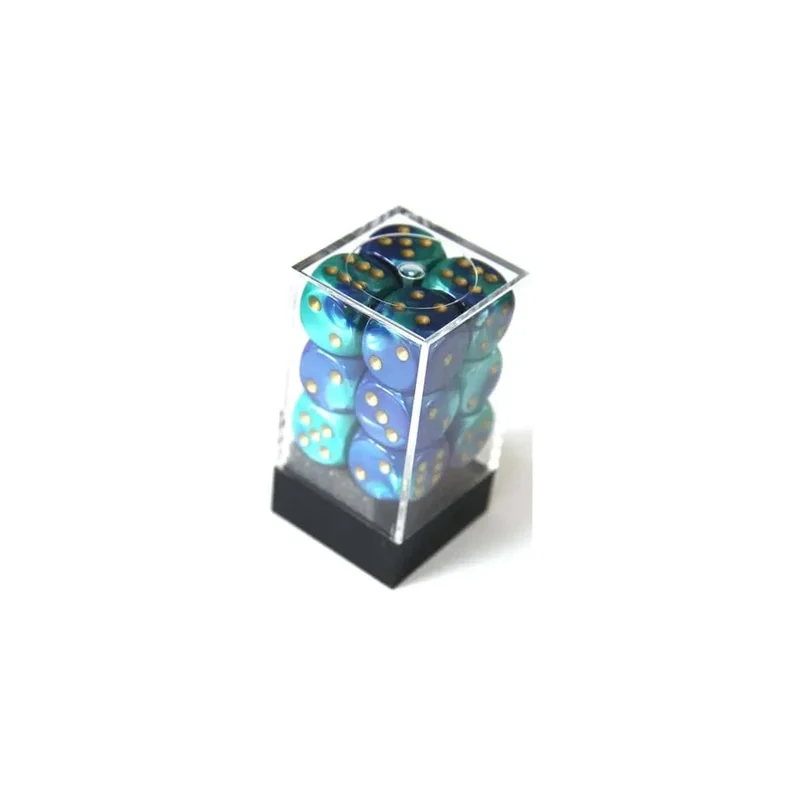 Chessex Gemini Blue-Teal W6 16mm Set