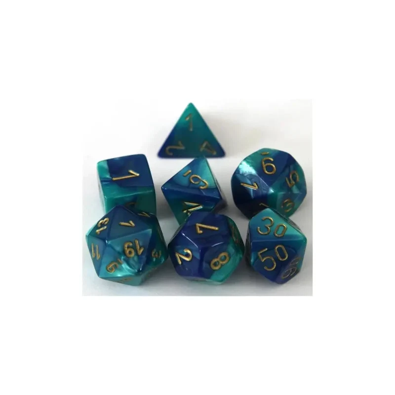 Chessex Gemini Blue-Teal Set