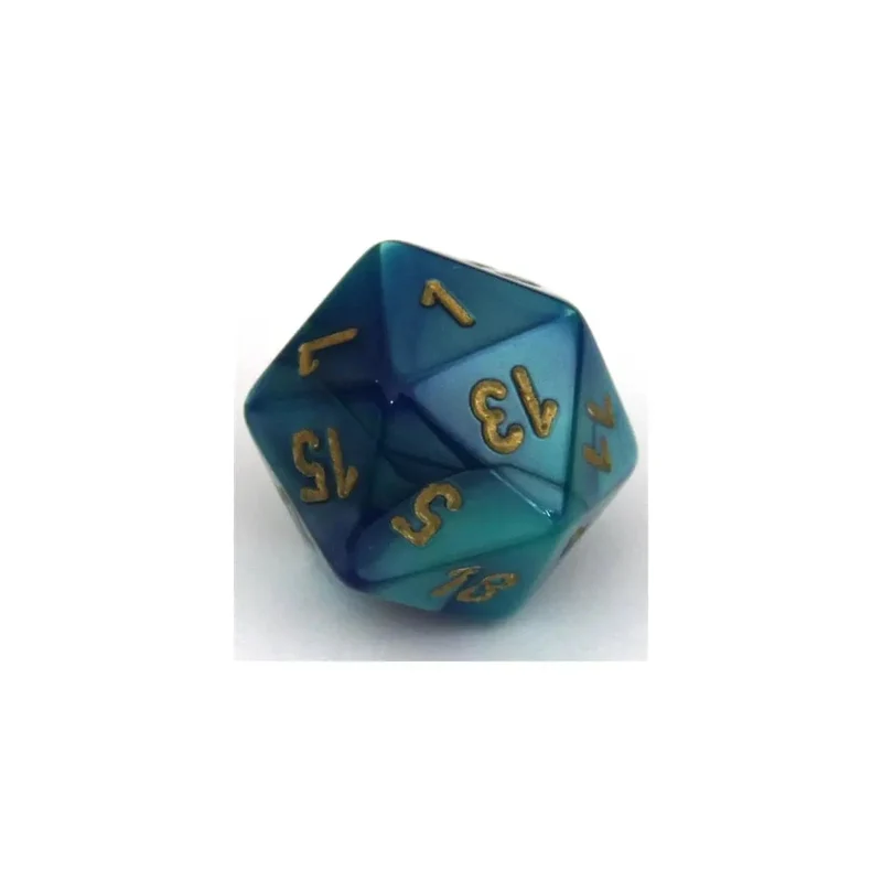 Chessex Gemini Blue-Teal W20